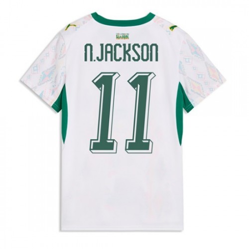 Stroje piłkarskie Senegal Nicolas Jackson #11 Koszulka Podstawowej dla damskie MŚ 2026 Krótki Rękaw